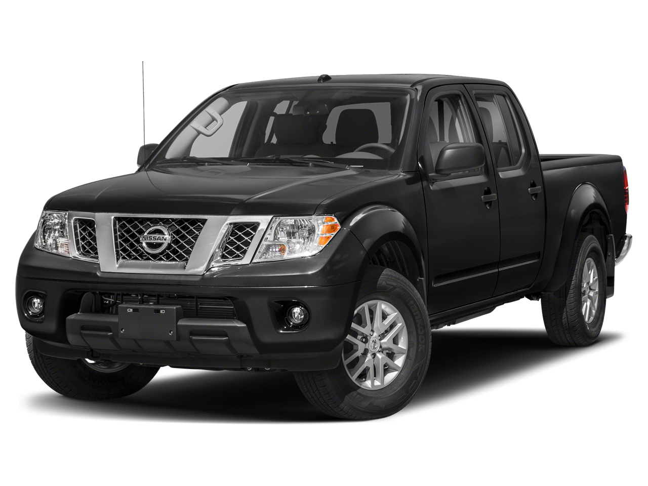 2019 Nissan Frontier SV in Black — front three-quarter view