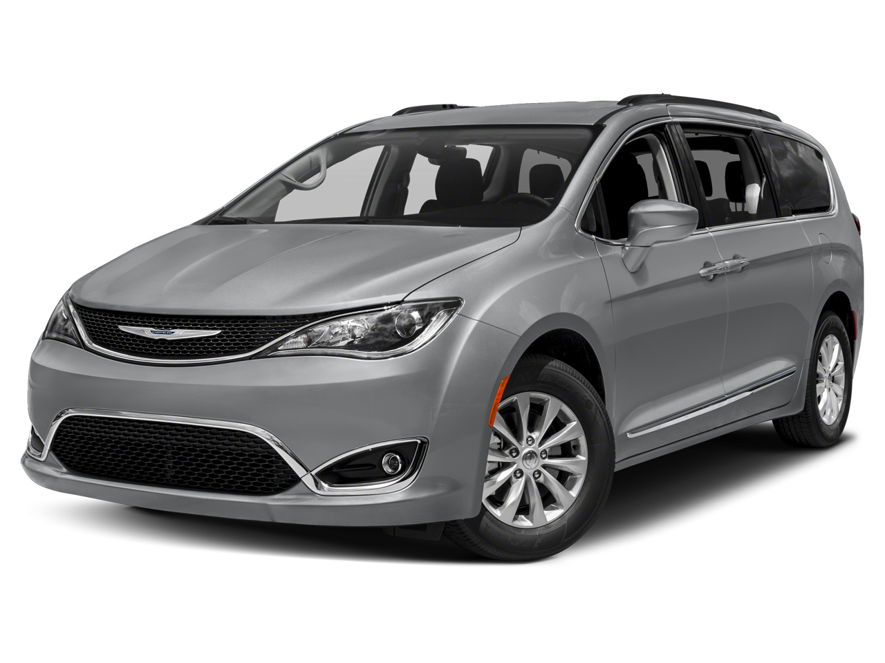2019 Chrysler Pacifica Touring L in White — front three-quarter view